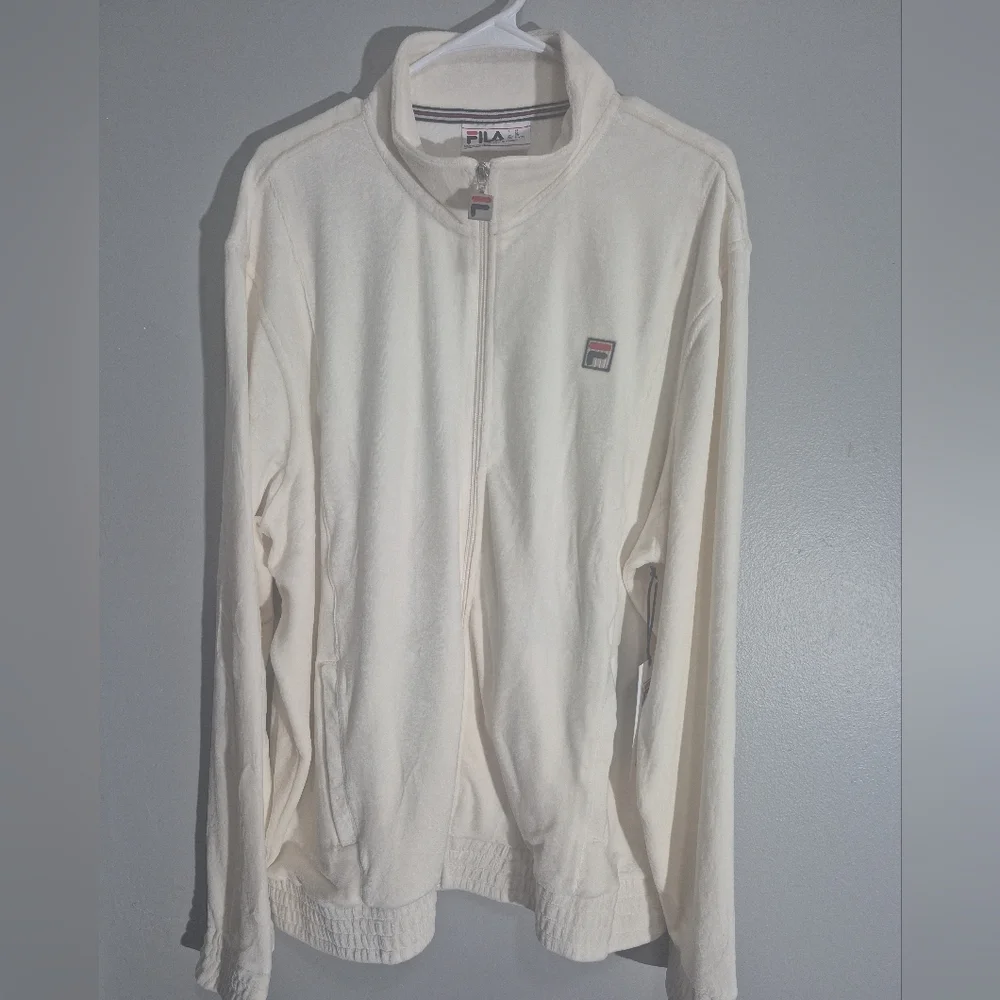 FILA Men's O-Fit Velour Track Jacket.